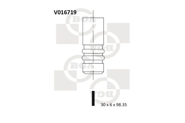 Випускний клапан, Bg Automotive V016719