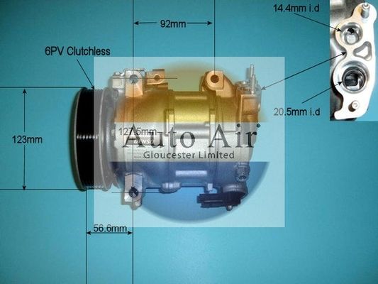 Auto Air Gloucester 14-9638 Compressor, air conditioning