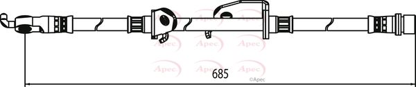 APEC Brake Hose HOS4073