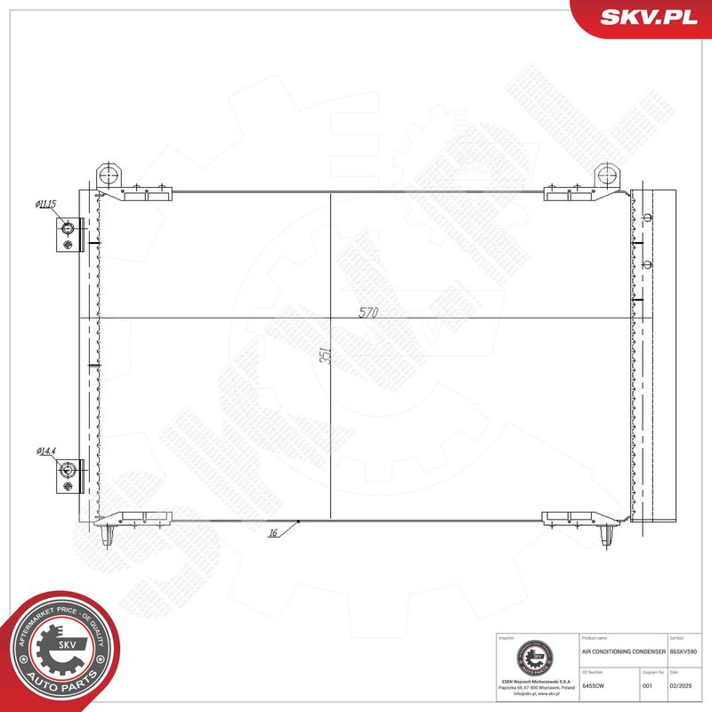 Kondensaator, kliimaseade, ESEN SKV 86SKV590
