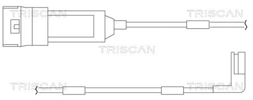 TRISCAN figyelmezető kontaktus, fékbetétkopás 8115 24004