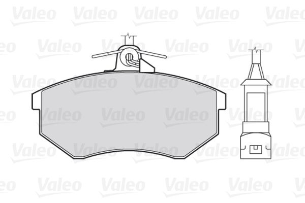 Комплект гальмівних накладок, дискове гальмо, Valeo 301003