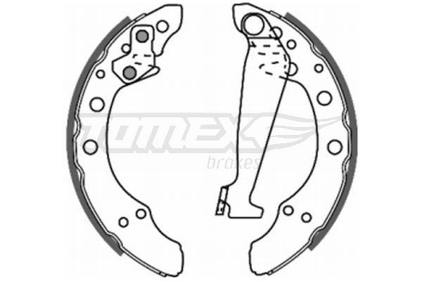 TOMEX Brakes fékpofakészlet TX 20-86