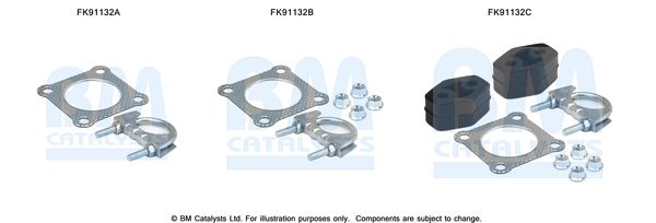 BM CATALYSTS szerelőkészlet, katalizátor FK91132