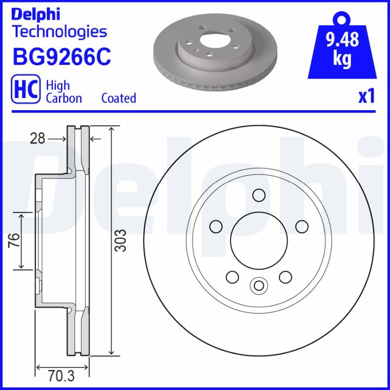 Автозапчасть DELPHI BG9266C