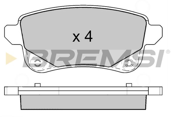 Тормозные колодки зад. Megane IV 15- /Scenic III 09- (TRW)