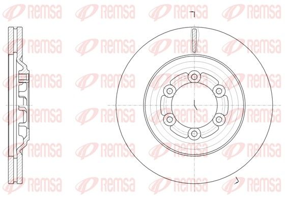 REMSA 61510.10 Гальмівний диск