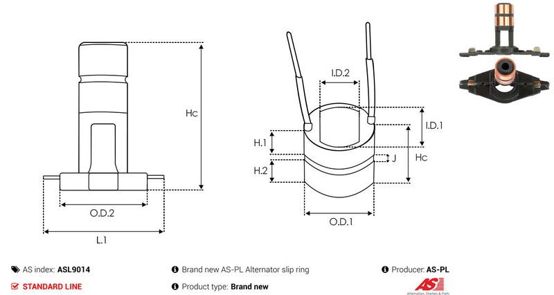 Rõngas, generaator, AS-PL ASL9014