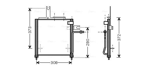 AVA QUALITY COOLING kondenzátor, klíma MZ5156
