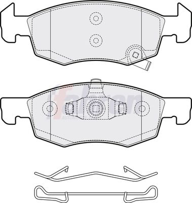 Fahren Brake Pad Set, disc brake FBP3383