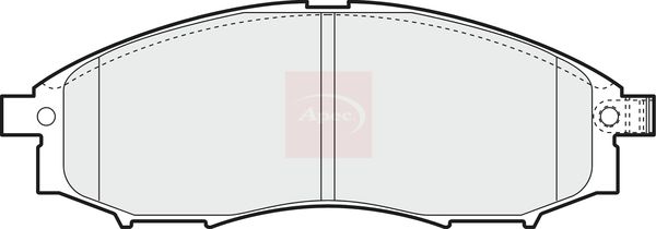 APEC Brake Pad Set, disc brake PAD1429