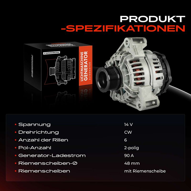 Frankberg 5481FB0029662 Alternator