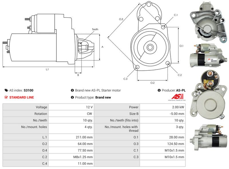 AS-PL S3100 Starter