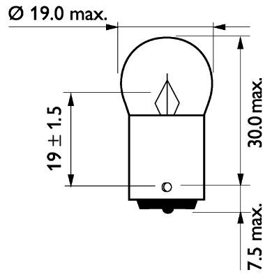 Лампа розжарювання, вказівник повороту, Philips 13821CP