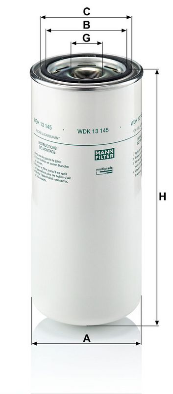 MANN-FILTER WDK13145 Fuel Filter