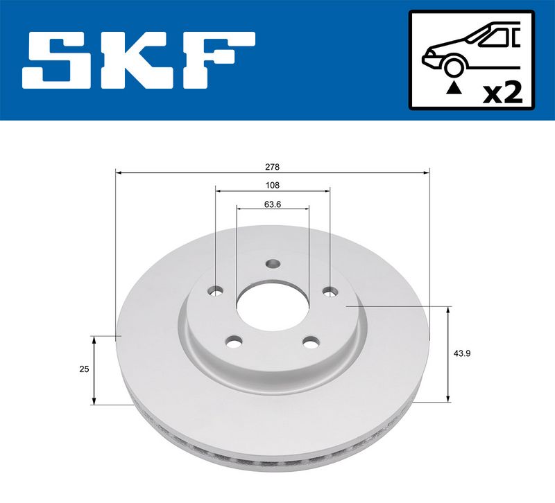 спирачен диск SKF