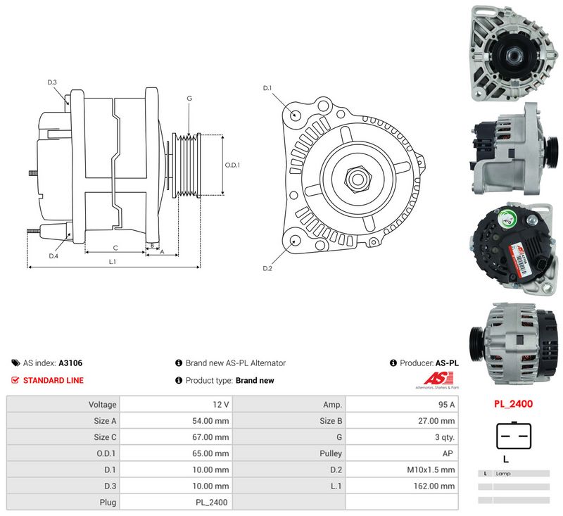 Generaator, AS-PL A3106