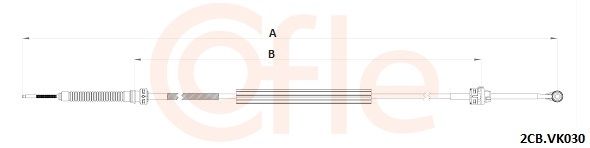 Тросовий привод, коробка передач, Cofle 92.2CB.VK030