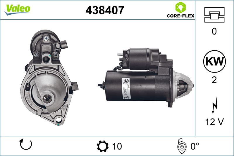 VALEO Startmotor / Starter 438407