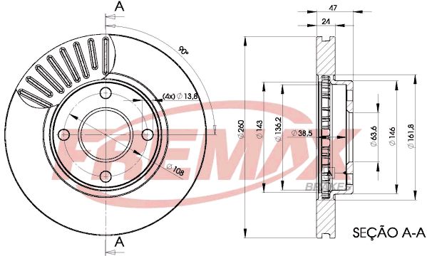 FREMAX BD-6784 Brake Disc