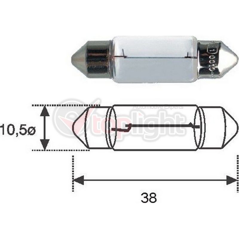 AE TOPLIGHT 39007 Bulb C5W 12V 5W