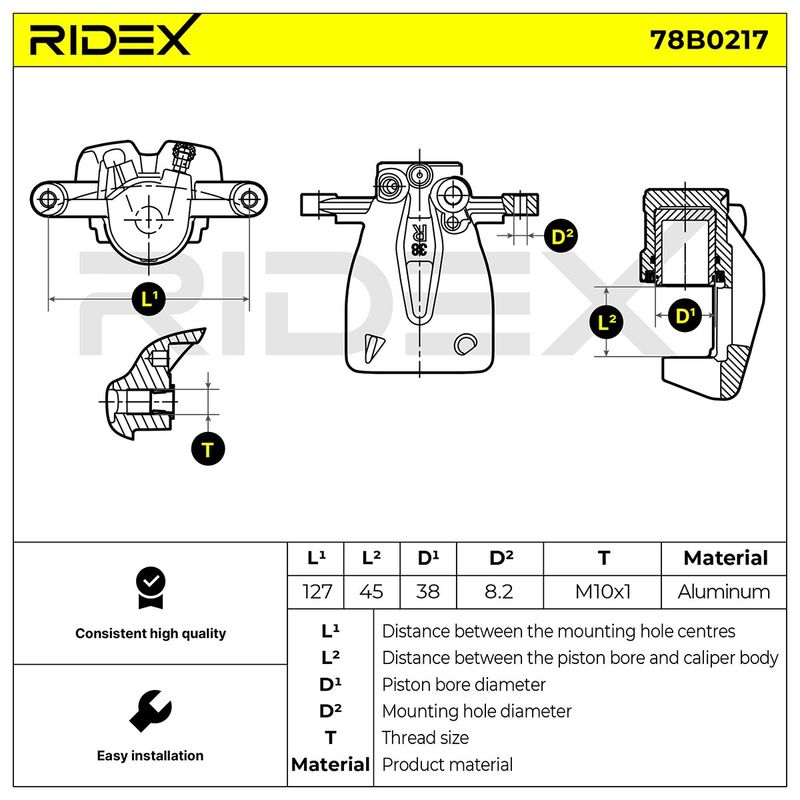 спирачен апарат RIDEX