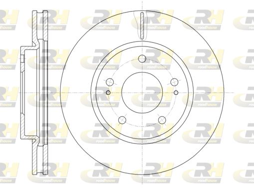 Гальмівний диск, передня вісь, з вентиляцією, 275,9мм, кількість отворів 5, Roadhouse 61229.10
