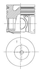 Product Image - Zuiger - 41500600 - KOLBENSCHMIDT