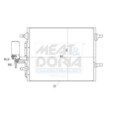 CONDENSATOR CLIMATIZARE MEAT & DORIA 991211