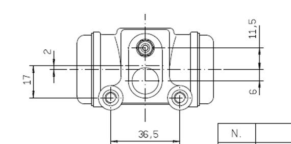 MOTAQUIP fékmunkahenger VWC822