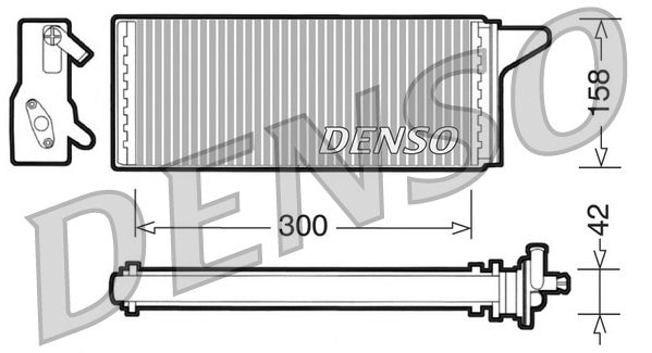 DENSO Hőcserélő, belső tér fűtés DRR12001