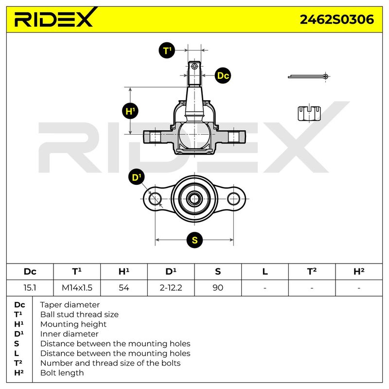 Шарнири RIDEX