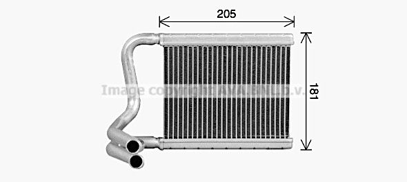 Радиатор печки AVA QUALITY COOLING