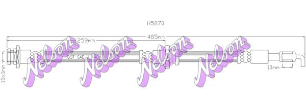 KAWE fékcső H5870