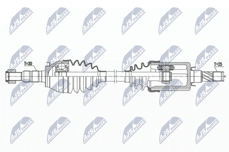 NTY hajtótengely NPW-PL-117