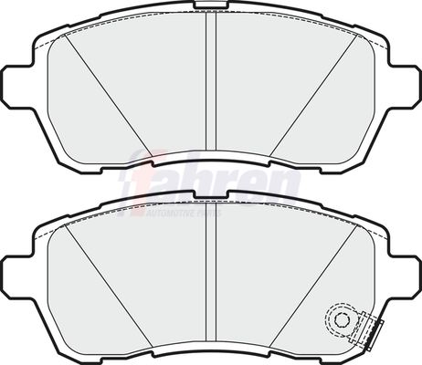 Fahren Brake Pad Set, disc brake FBP3663