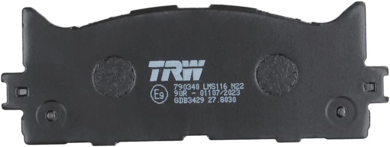 TRW GDB3429 Brake Pad Set, disc brake
