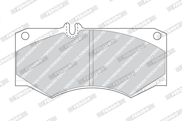 FERODO FVR239 Brake Pad Set, disc brake