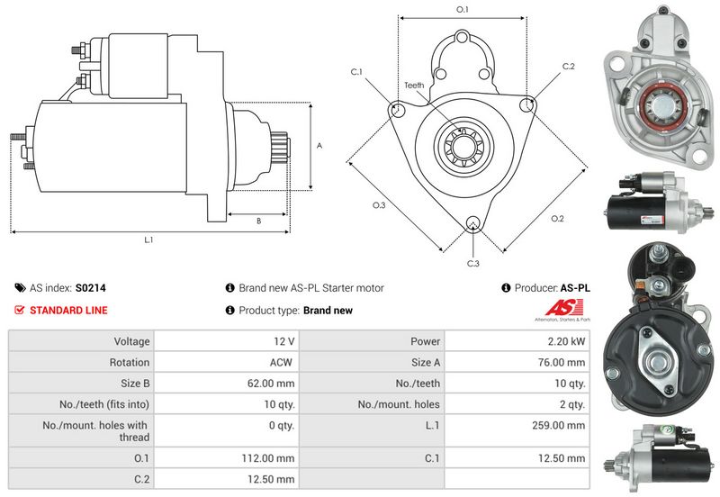 AS-PL S0214 Starter