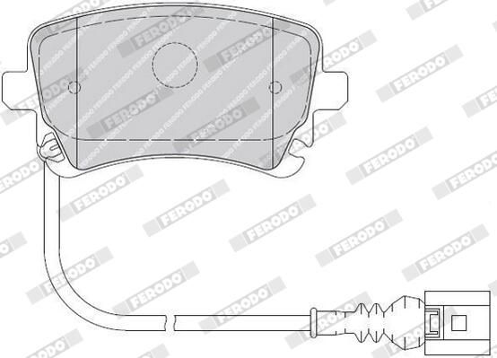 FERODO FVR1644 Brake Pad Set, disc brake