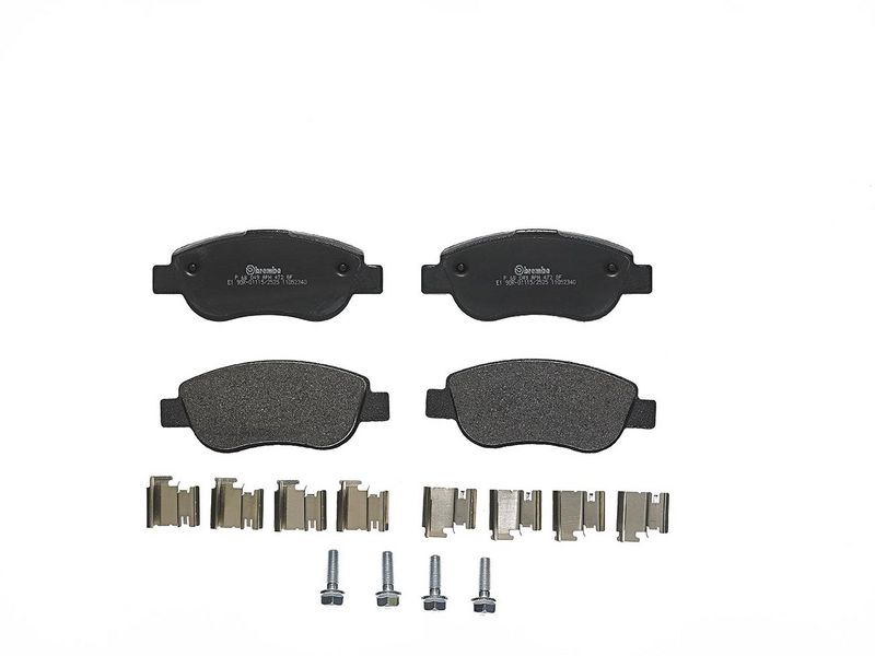 комплект спирачно феродо, дискови спирачки BREMBO