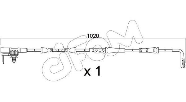 CIFAM JAGUAR Датчик зносу гал. колодок передній XF 2.0 15-
