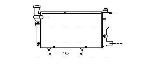 AVA QUALITY COOLING hűtő, motorhűtés PEA2095