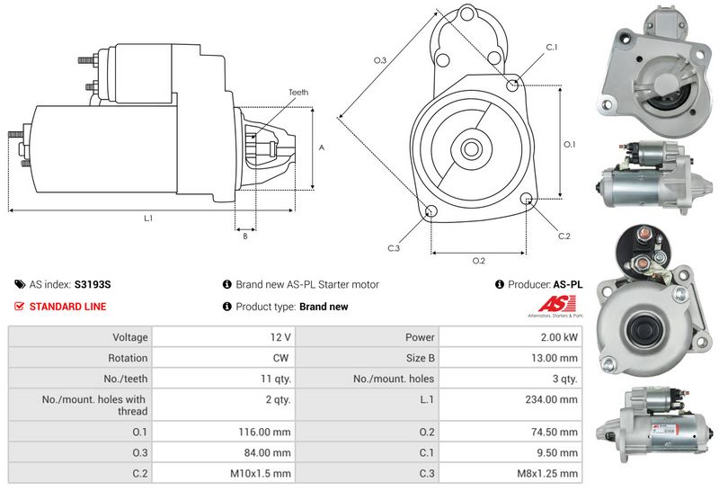AS-PL S3193S Starter