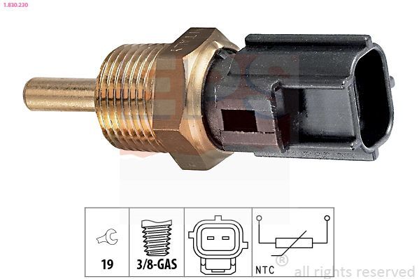 Sensor, temperatura del refrigerante