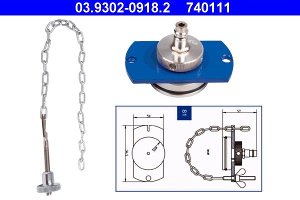ATE Ontluchtingsaansluiting 03.9302-0918.2