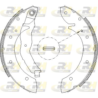 Комплект гальмівних колодок, Roadhouse 439601