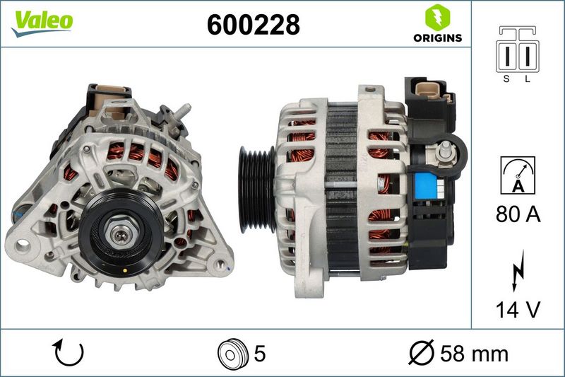 VALEO Dynamo / Alternator 600228