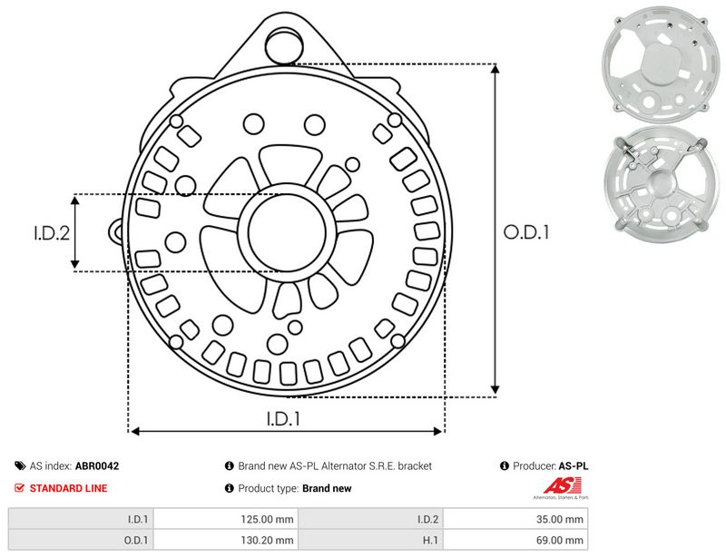 AS-PL ABR0042 Protective Cap, alternator