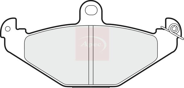 APEC Brake Pad Set, disc brake PAD749